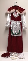 Rubies Ms. Claus Christmas Dress Size Large With Accessories