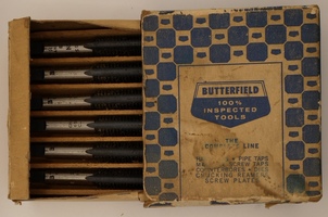 6 Butterfield The Complete Line ½ Inch 13 NC HSG Pipe/Plug Hand Taps With Box