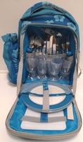 Picnic Basket Backpack Set Of 4 With Insulated Cooler