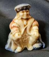 VINTAGE WADE WHIMSIE RED ROSE TEA - OLD KING COLE MINIATURE FIGURINE 60'S-70'S