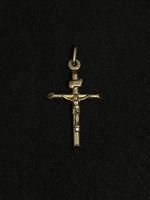10K Yellow Gold Crucifix Pendant