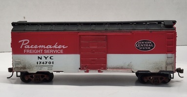 VINTAGE 1990 ROADHOUE 40' AAR 2046 BOXCAR NYC 174701 PACEMAKER FREIGHT SERVICE