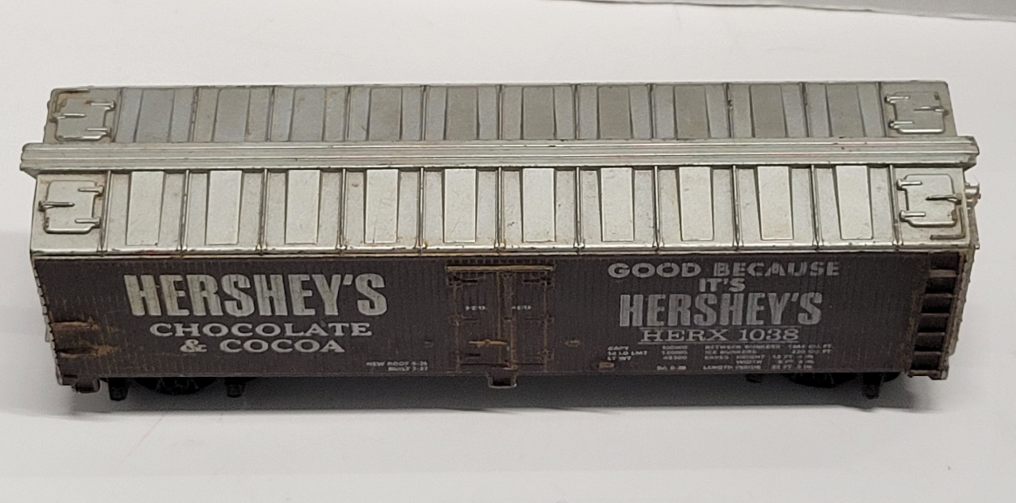 Details about   NIB Vintage 1970's Tyco HO Scale Hershey's Chocolate & Cocoa Freight Boxcar 