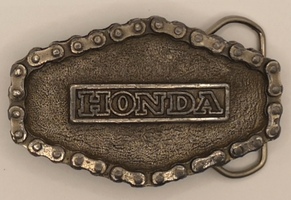 Great American Buckle CO. Chicago 1976 Honda Motorcycle Belt Buckle 