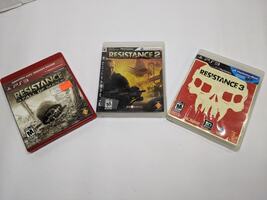Resistance 1 2 & 3 Bundle Lot Sony PlayStation 3 PS3 (Fall of Man)