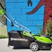 Greenworks 14-in Corded Electric Lawn Mowner with Collection Bag 