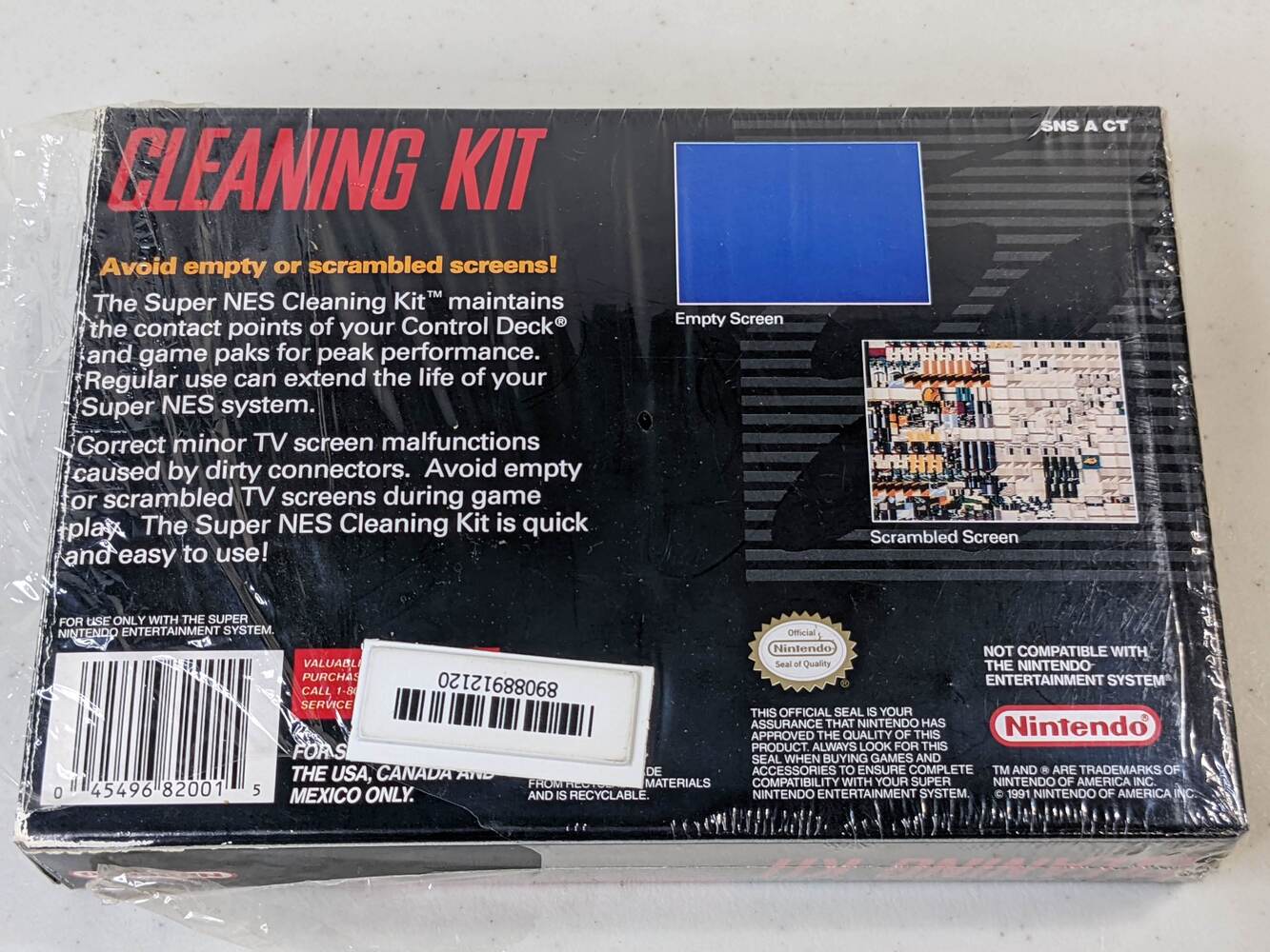 SNES Super Nintendo CLEANING KIT RARE complete in box. Mint Condition