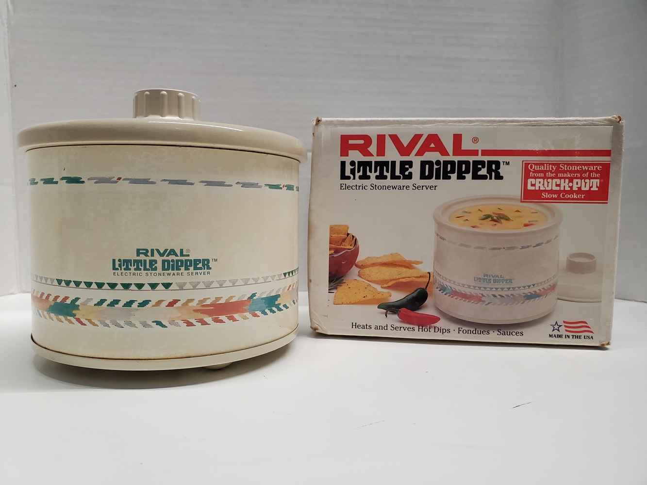 Rival Little Dipper Mini Electric Crock Pot model 3204 With Ladle