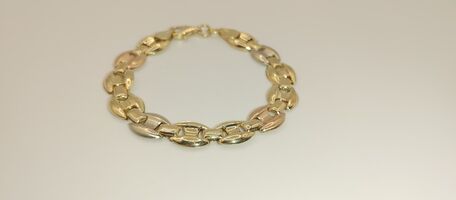 14 Karat Tri-Gold Bracelet