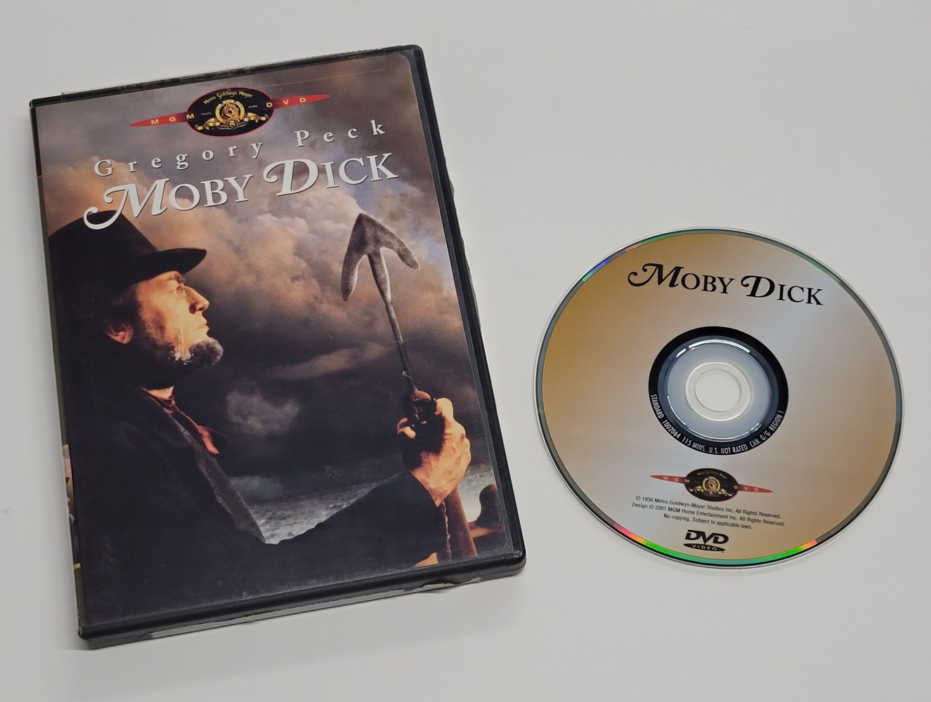 MOBY DICK - GREGORY PECK - DVD **RARE** HERMAN MELVILLE CLASSIC