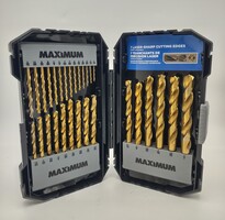MAXIMUM Precision Point 7-Edge Titanium Drill Bit Set 29pc