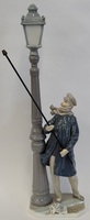 Vintage LLADRO Porcelain Lamplighter El Farolero by Salvador Furio 18.5" Figure