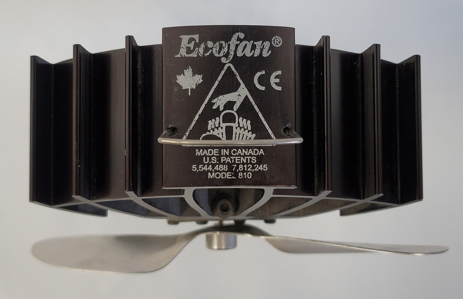 Ecofan 810 Heat Powered Wood Stove Fan *Nickel*