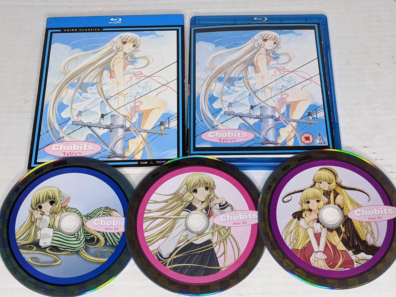 Chobits: The Complete Series (Blu-ray Disc, 2011, 3-Disc Set)