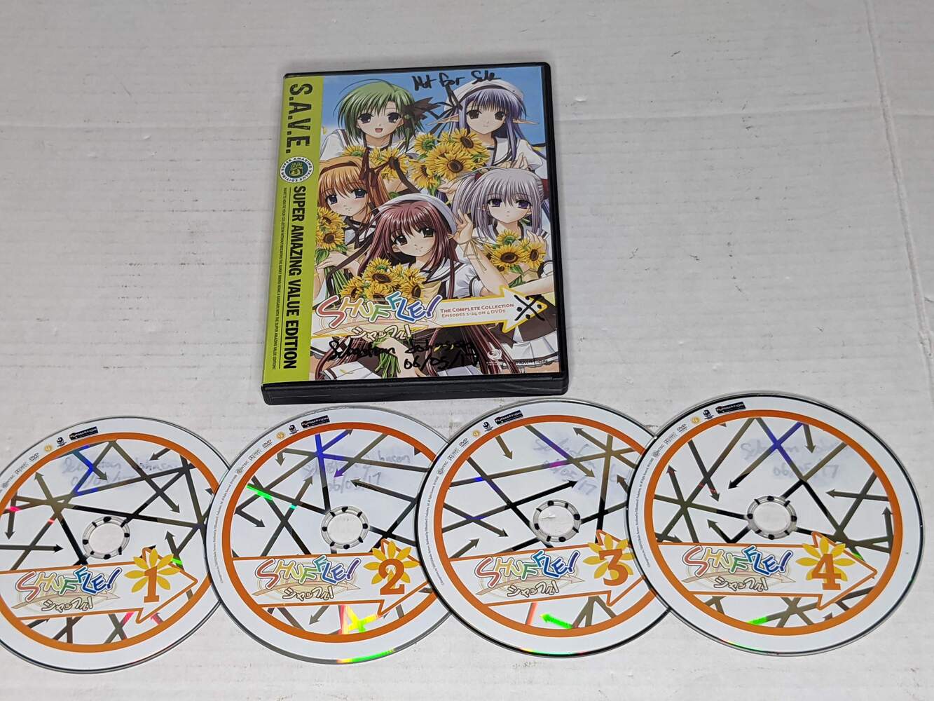 Shuffle - The Complete Collection (DVD, 2011, 4-Disc Set) S.A.V.E. Anime
