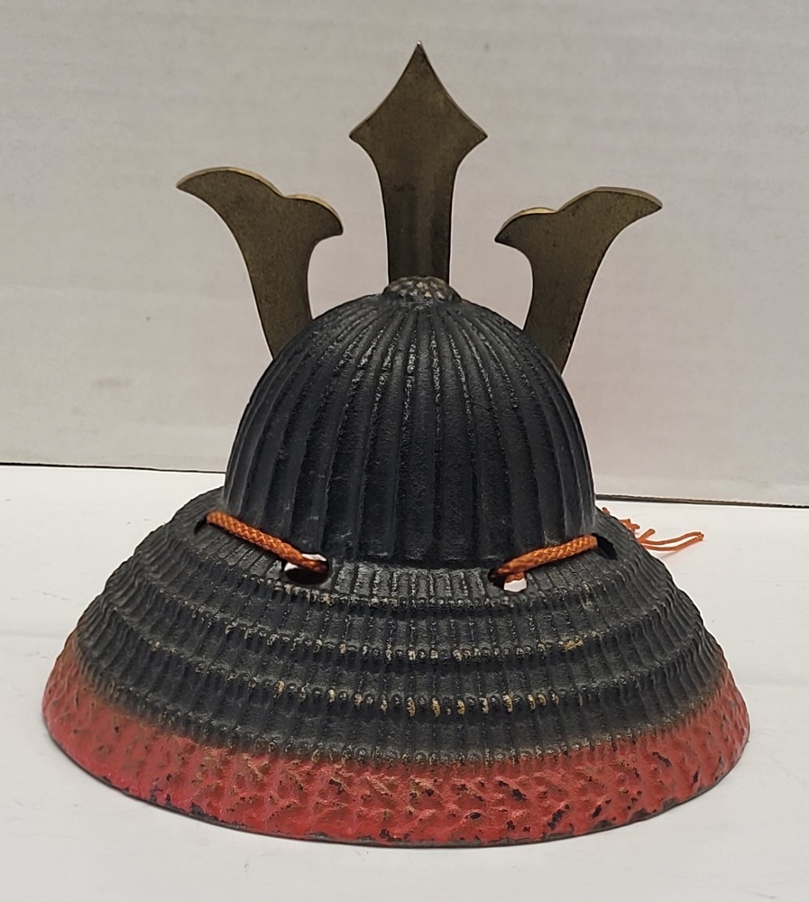 Decorative Cast Iron Japanese Samurai Traditional Armour Mini Helmet 5 1/2