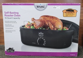 Rival Self-Basting Roaster Oven 16 Quart in box
