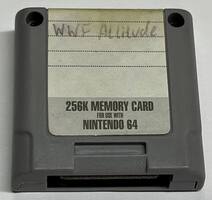 256k Memory Card for n64 (WWF Attitude saved on it)