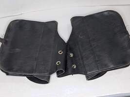 Saddlebags Saddle Motorcycle 2 Bags Leather Pouch Panniers Harley Davidson Patch