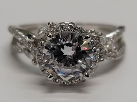 .925 Silver Cluster Ring - Size: 6