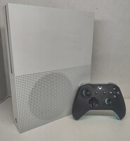 Xbox One S Console 1Tb with All Cords and Blue Controller 
