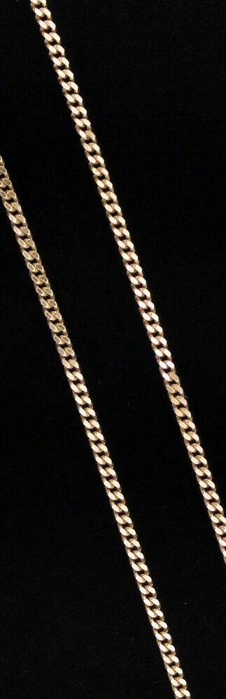 10 Karat Yellow Gold Curb Chain Necklace - Size 28 Inches