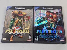 Metroid Prime and Echoes Nintendo GameCube CIB Complete Lot 1 2