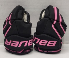 Bauer Vapor Edge Dynamic Flex 9"-2cm Hockey Gloves - Black & Pink