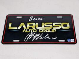 Ralph Macchio Signed Autographed Larusso Auto Group license plate Beckett COA