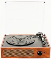1 By One Vinyl 3-Speed Retro Record Player Turntable + Built-in Bluetooth