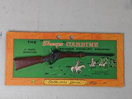 Sharps Carbine Rifle Vintage Marx Miniature Toy Cap Gun - CARD 