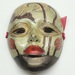 Vintage Brass & Enamel Theatre Mask - Made in India 5.25"