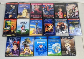 Large Anime DVD Movie Lot of 17 Titles 