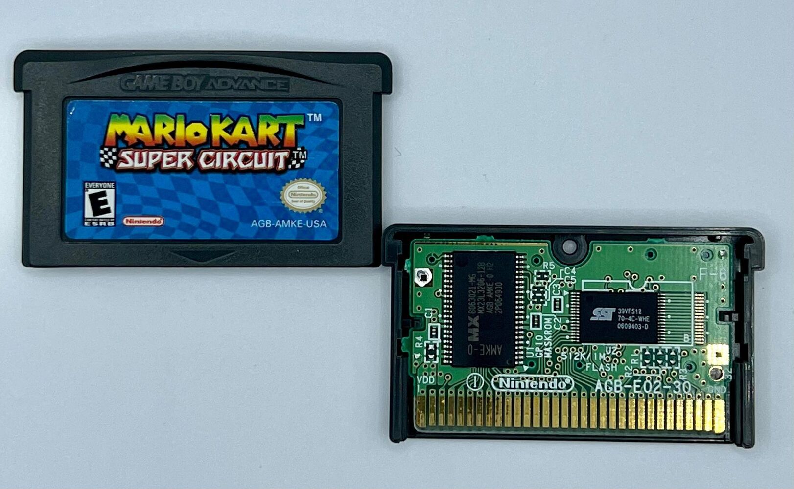 Mario Kart Super Circuit GBA Nintendo Game Boy Advanced TESTED AND