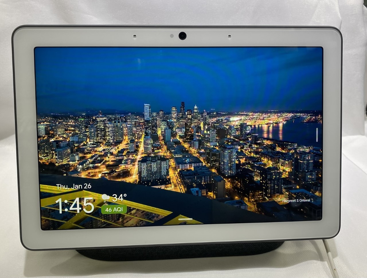 Google Nest Hub Max 10 Pouces écran Connecté - Blanc Craie - Occasion, Fonctionnel