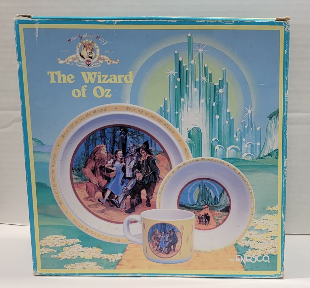 MGM The Wizard of Oz 3 Piece Melanine Tableware Set **Sealed** 