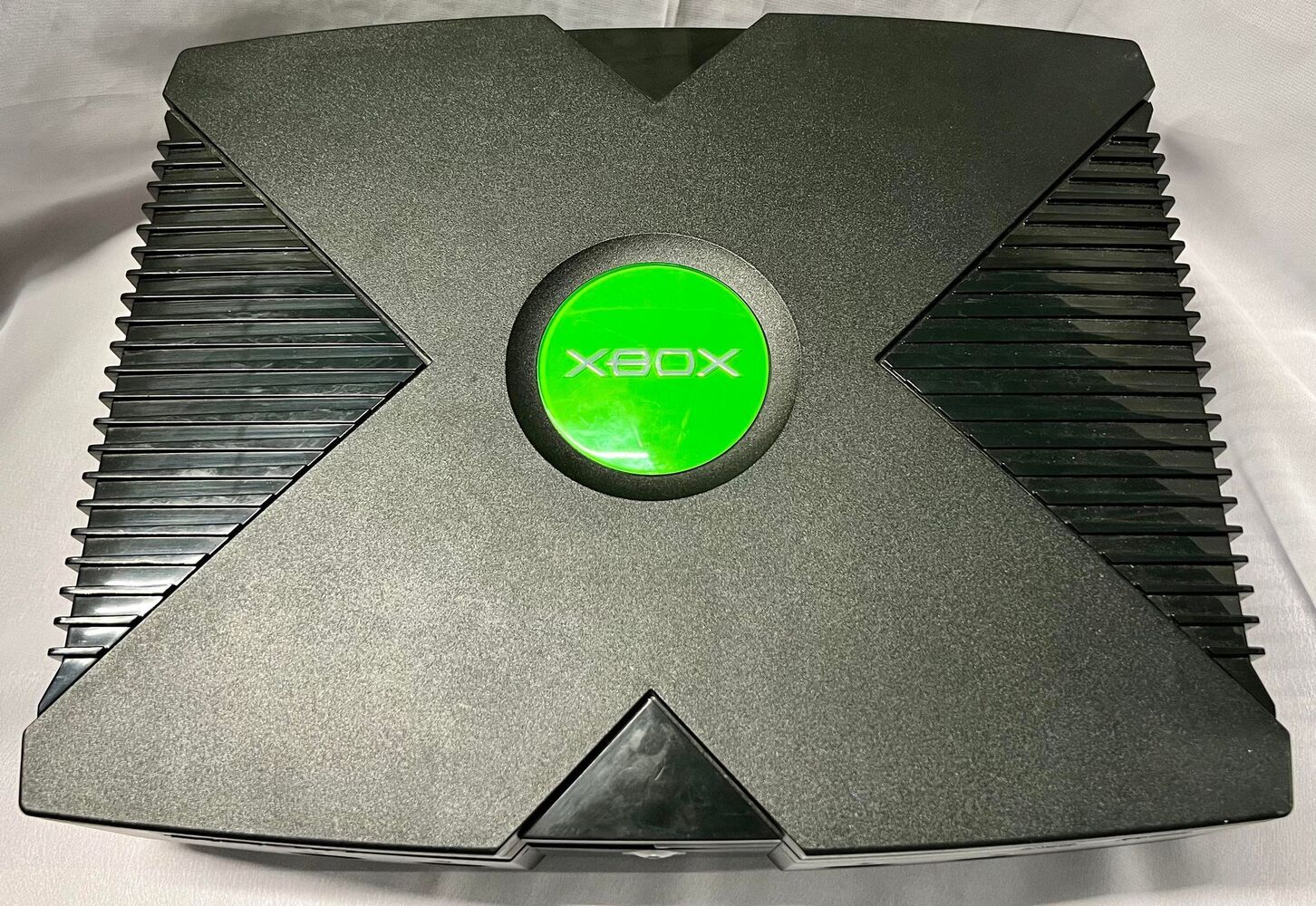 Microsoft Original Xbox Video Game System Console w/ Cords & Controller TESTED