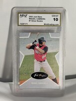 2003 Just Stars Miguel Cabrera #7  silver Rookie graded 10