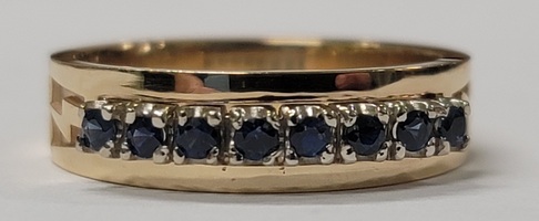 14 Karat Yellow Gold SASK POWER Ring - Size: 8.25