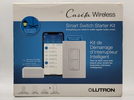  Lutron Caseta Smart Switch with Smart Bridge (P-BDG-PKG1WS-C)