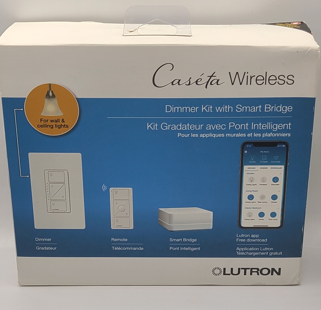 Lutron Caseta Wireless Smart Home Lighting Dimmer Switch Starter Kit