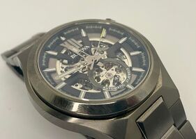Bulova Maquina 98A179 - Black Dial Gunmetal Stainless Steel Automatic Watch
