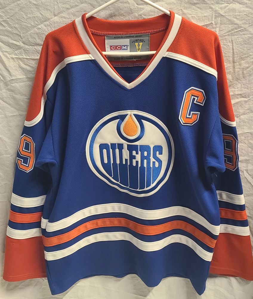 Edmonton Oilers Wayne Gretzky Blue Heroes of Hockey Jersey