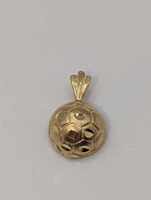 14 Karat Yellow Gold Soccer Ball Charm