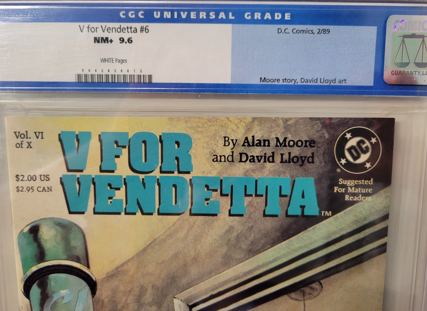 V for Vendetta Vol. 6 - CGC Graded NM+ 9.6 DC Comic Book