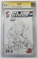 G.I. Joe Issue 33 - Sketch Cover CGC Graded 9.4 SIGNED BY MICHAEL TURNER