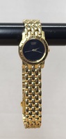 Citizen Ladies Gold Tone Quartz Wrist Watch with Black Dial