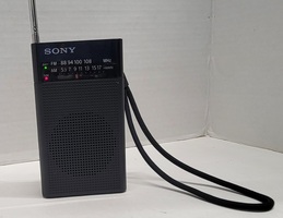 Sony Portable a.m./f.m. Radio With Speaker Model ICF-P27 Black