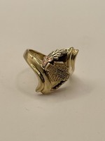 10 Karat Yellow Gold Harley Davidson Ring 