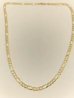10 Karat Yellow Gold Unisex Figaro Chain